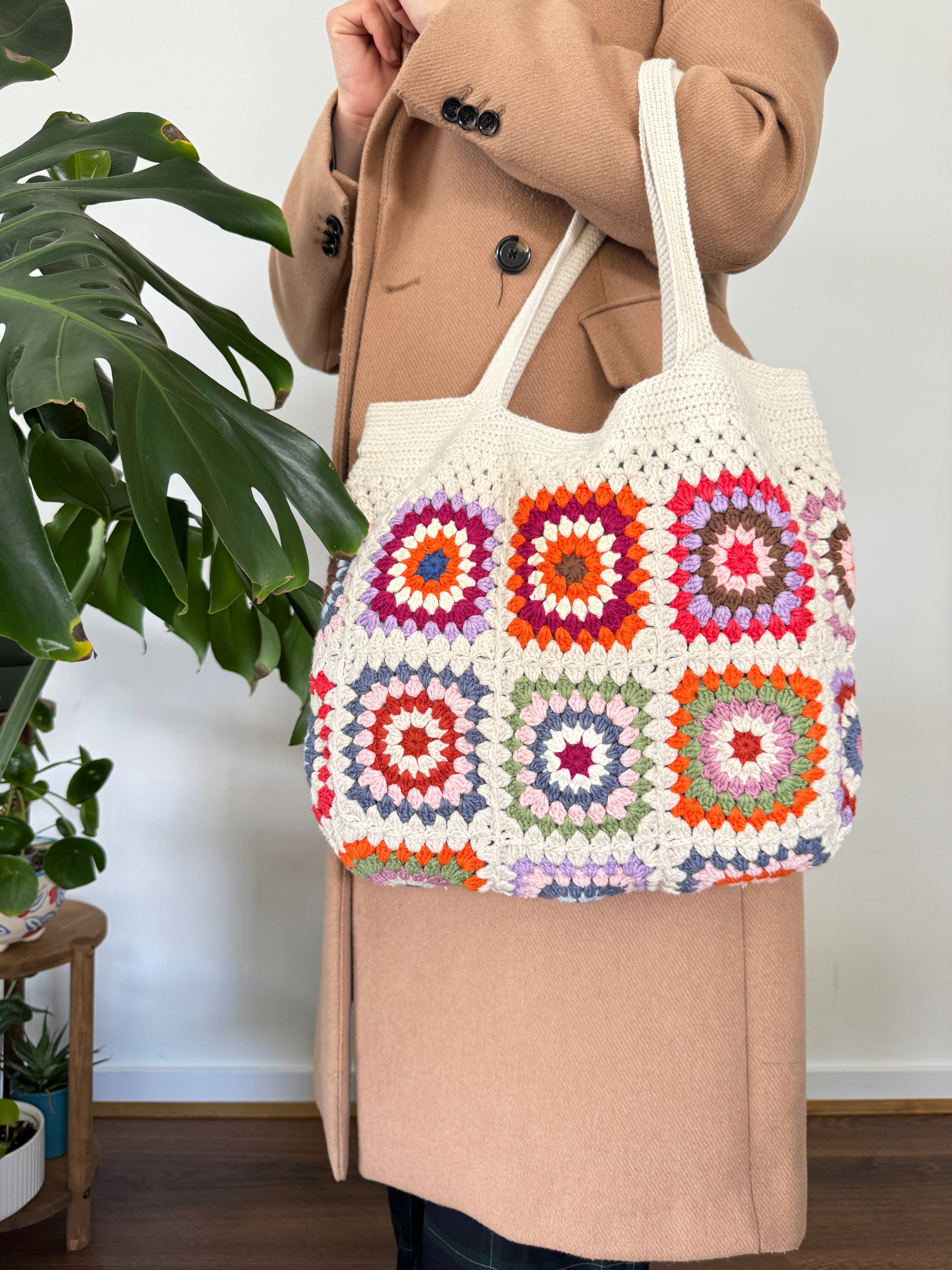 Granny Square Crochet Bag