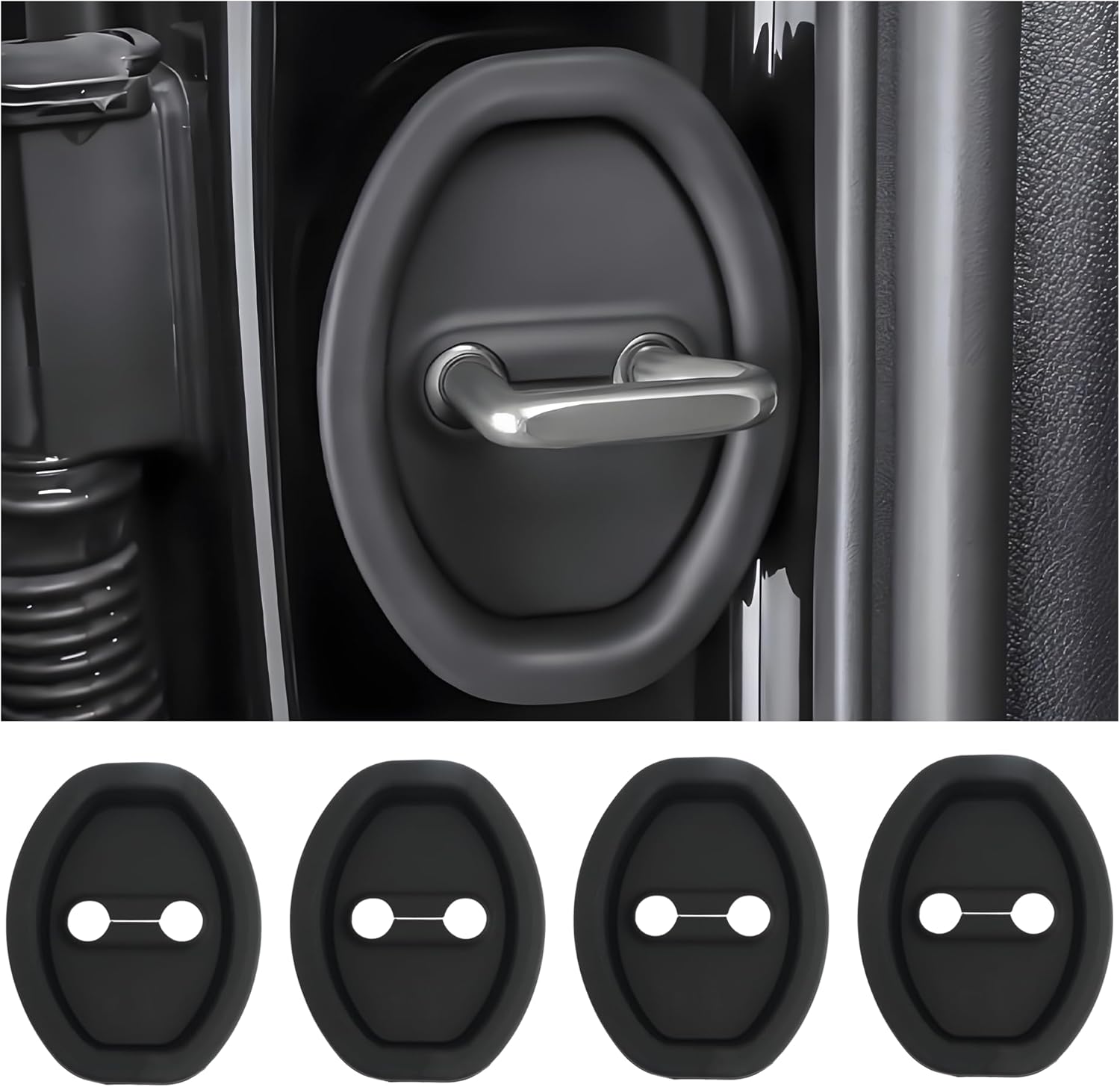 Eptchn Universal Silicone Car Door Covers Protector (4 PACK)