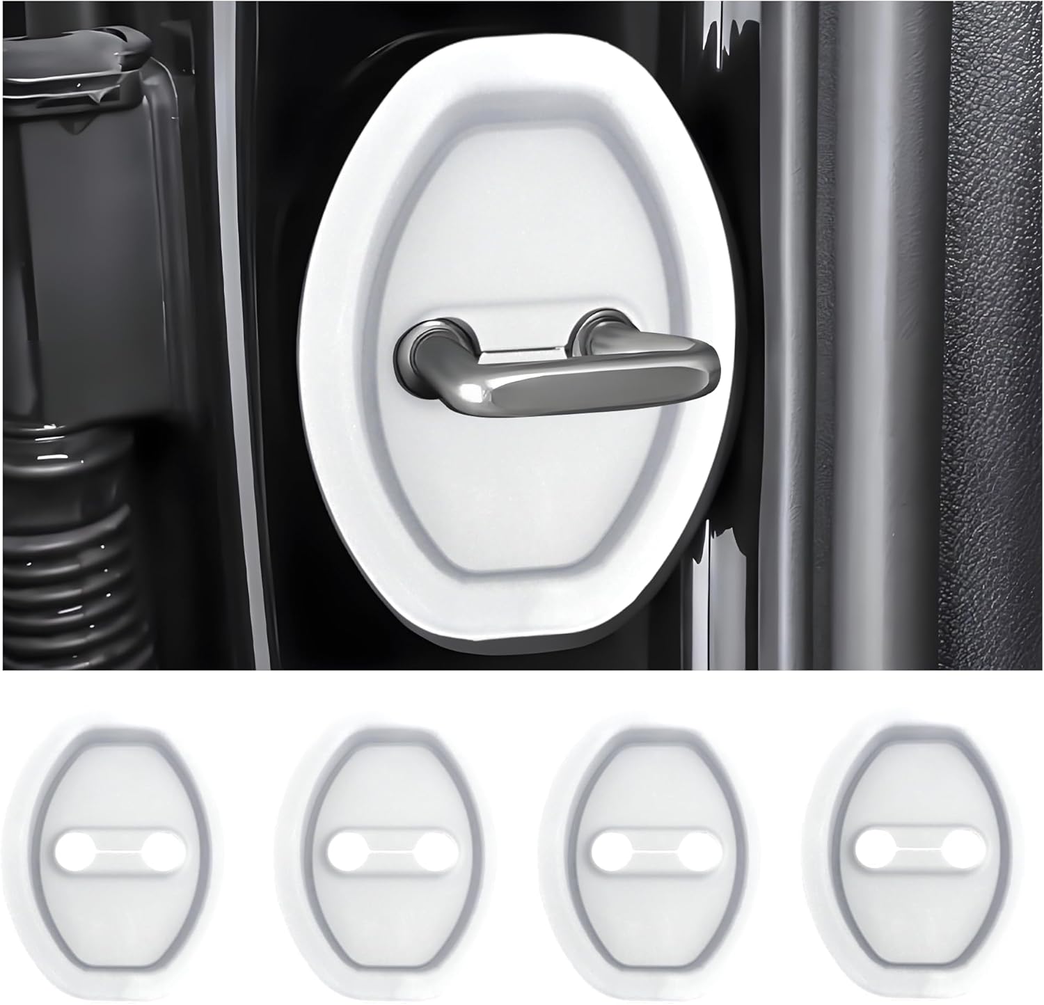 Eptchn Universal Silicone Car Door Covers Protector (4 PACK)