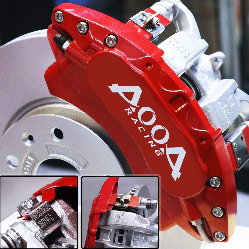 Car aluminum alloy special car special buckle screw fixed caliper cover (4PCS luxury upgrade version)