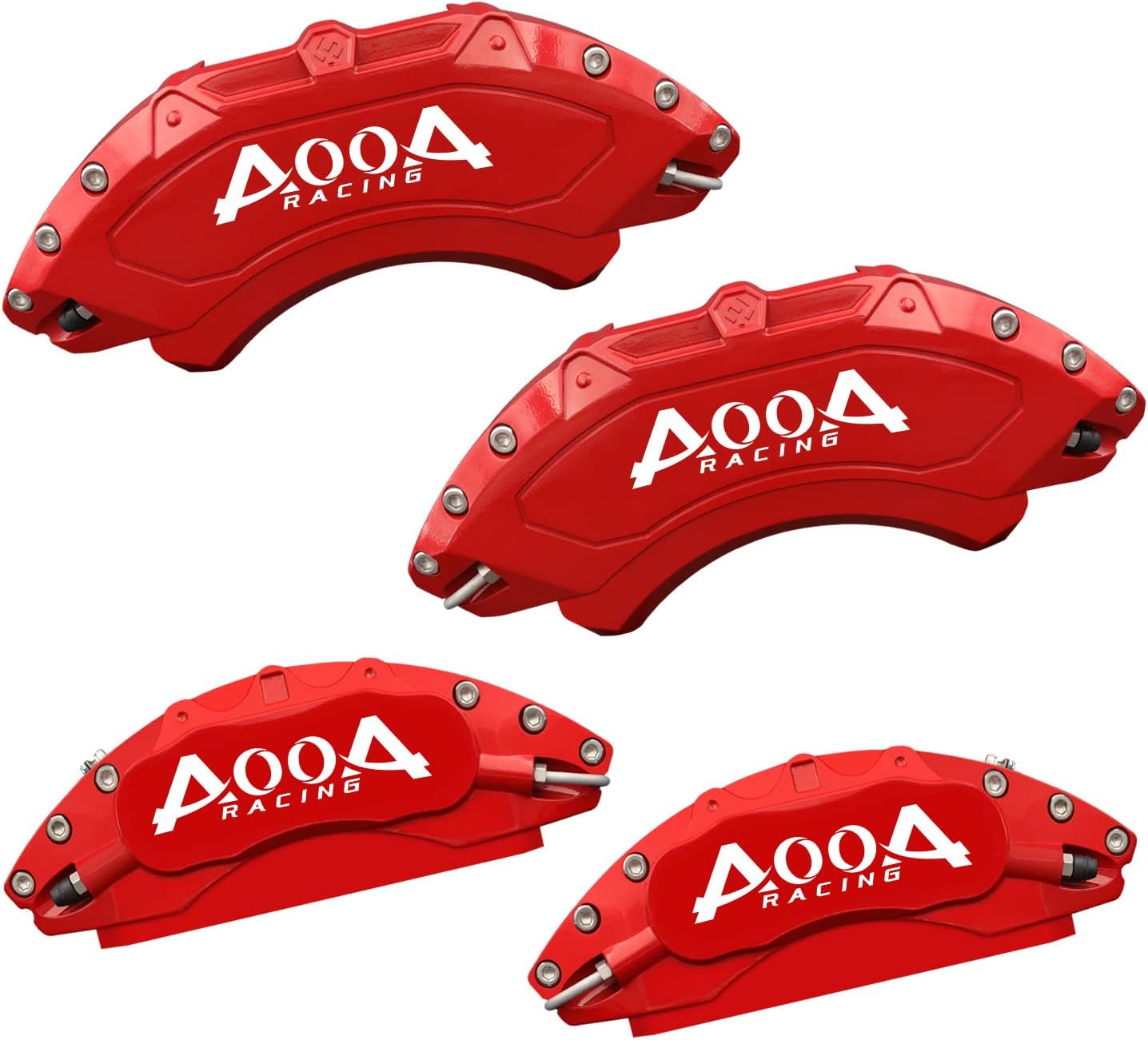 Car aluminum alloy special car special buckle screw fixed caliper cover (4PCS luxury upgrade version)