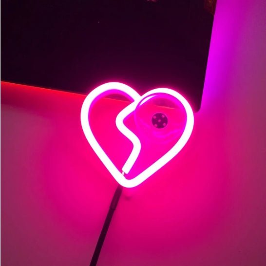 Car LED ambient light, triangular window light (blue heart pattern)