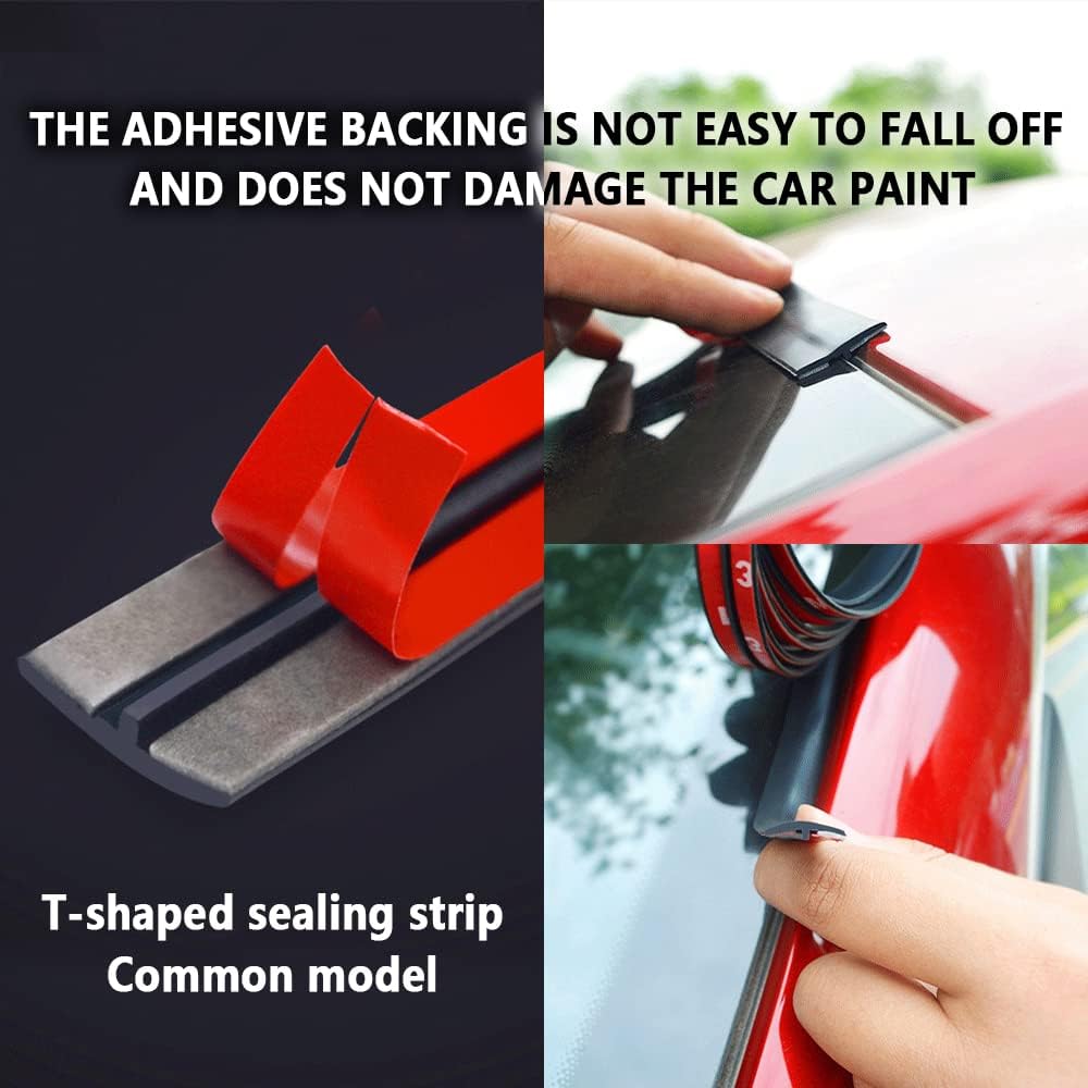 Cuttable  Seal Rubber Trim,Dust Proof&Weather Stripping for Windshield