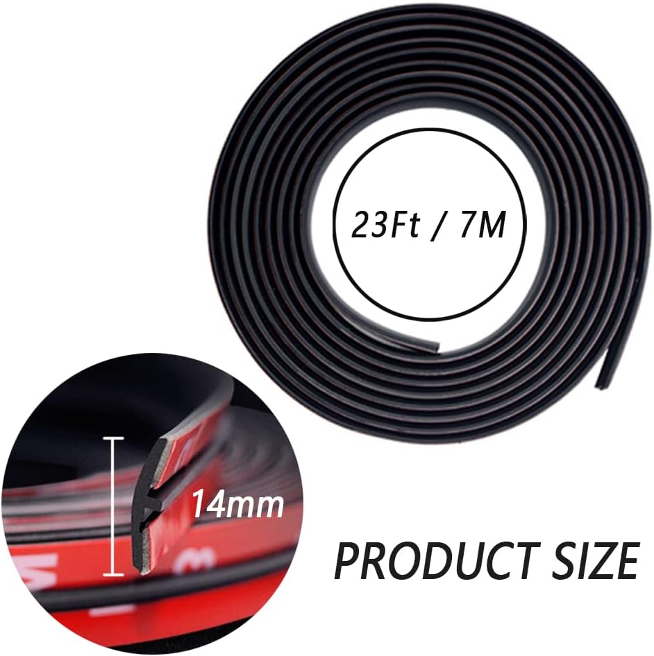 Cuttable  Seal Rubber Trim,Dust Proof&Weather Stripping for Windshield