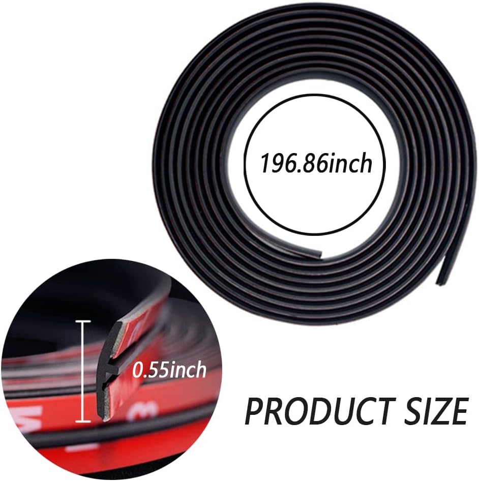 Cuttable  Seal Rubber Trim,Dust Proof&Weather Stripping for Windshield