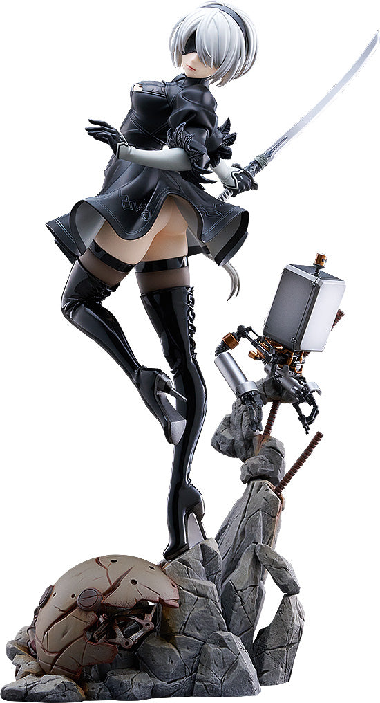 NieR Automata Ver1.1a 2B 1/7 scale figure dynamic sword pose Pod 042 machine rubble base